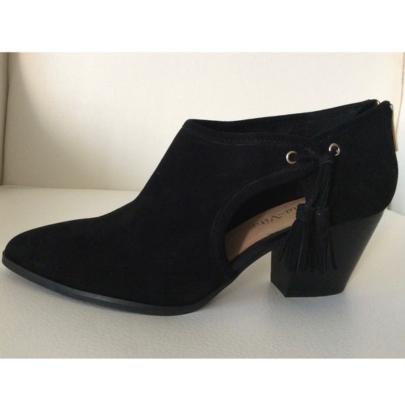 Bella Vita Eli Suede Black Leather Boots Heels - Picture 10 of 12